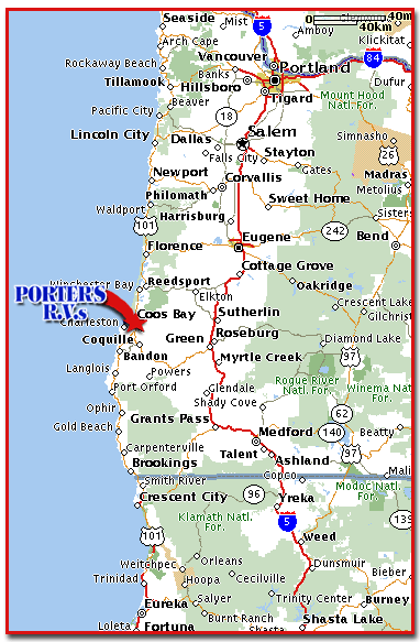 Porter's RV map
